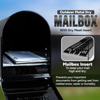 Black Mailbox With Dry Insert