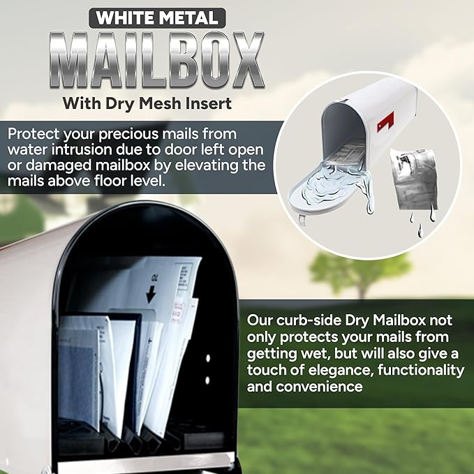 White Mailbox With Dry Insert