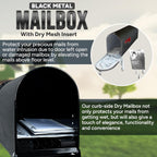 Black Mailbox With Dry Insert